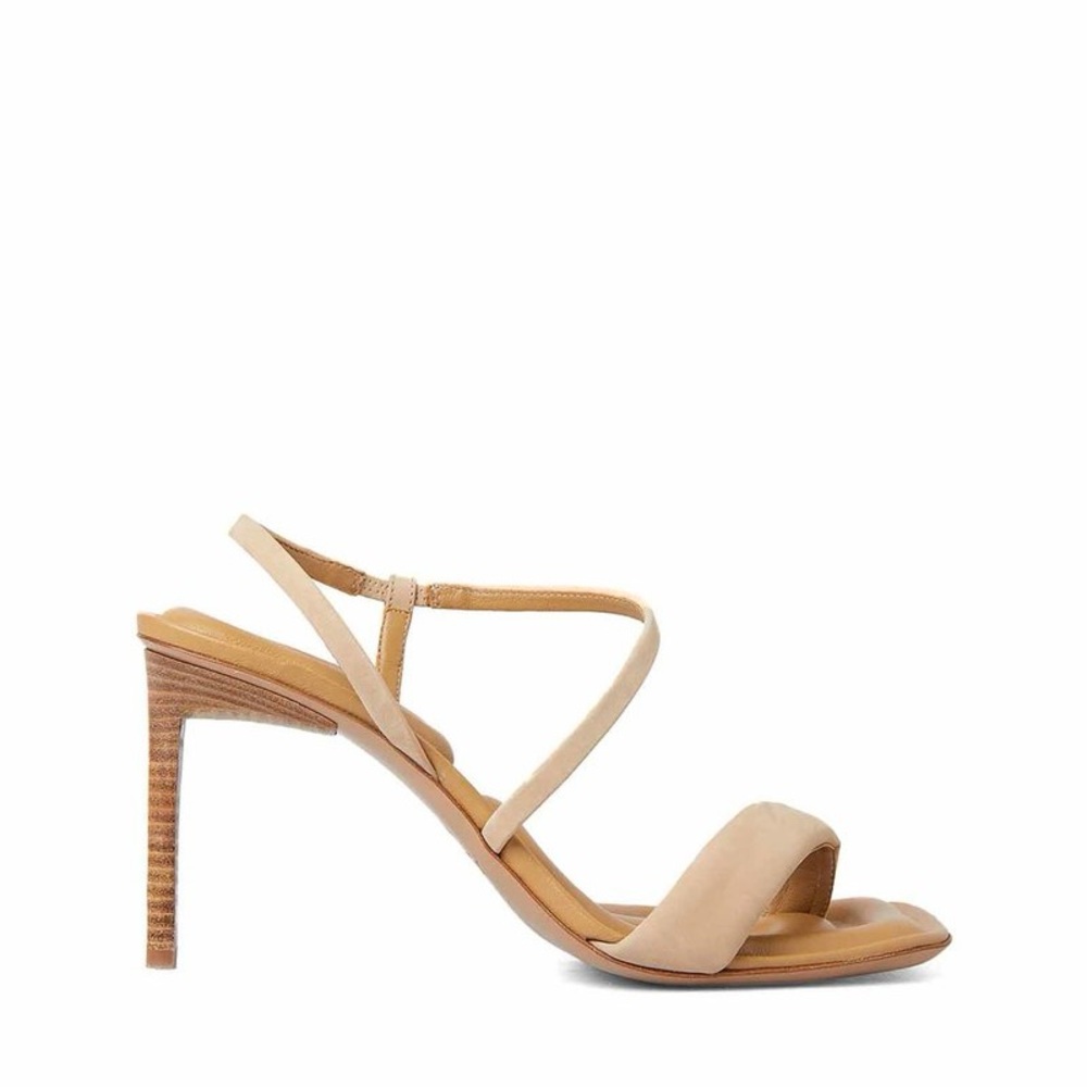 Jacquemus Les Limone Beige Nude Strappy High Heel Sandals in 37 / US 7